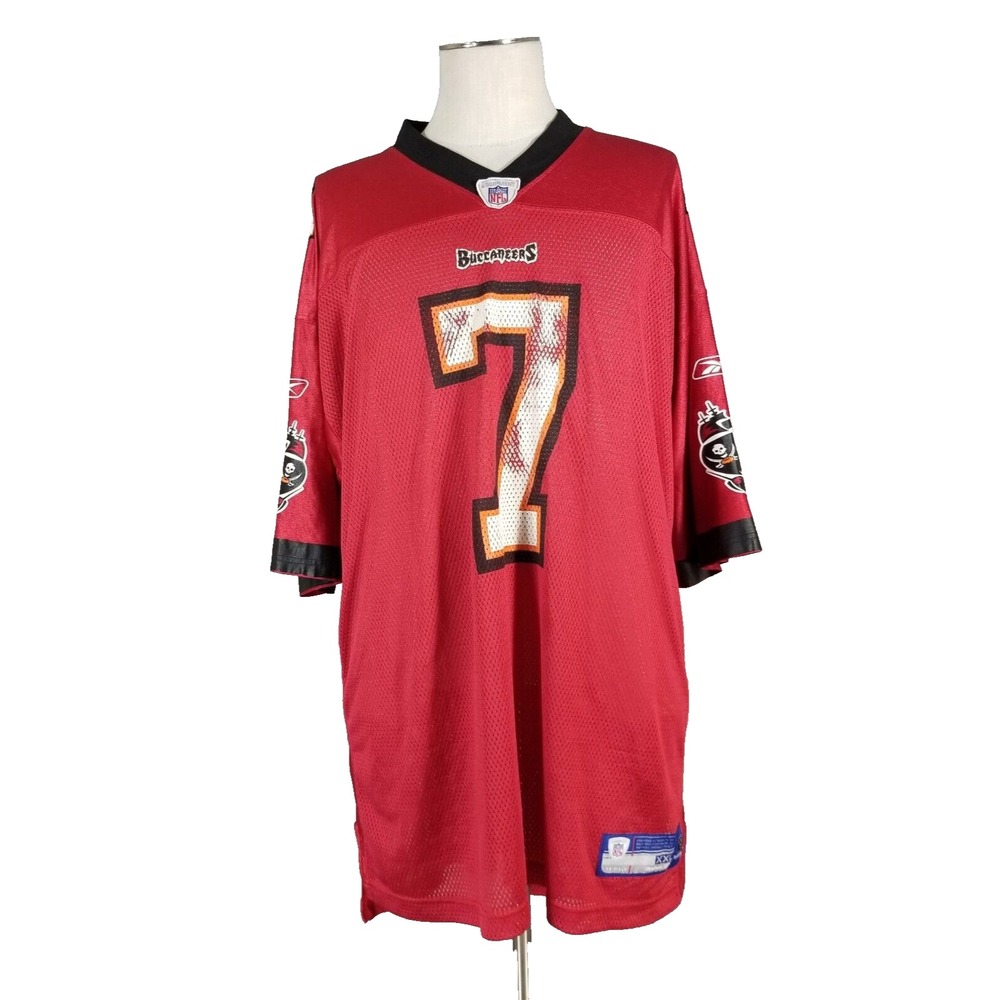 Reebok Jersey Men 2XL Red Jeff Garcia 7 Tampa Bay Buccaneers Football Vintage
